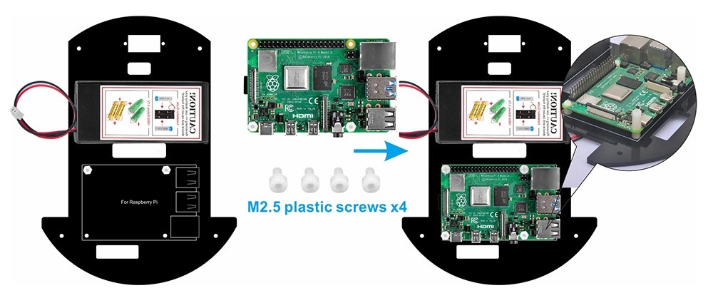 Raspberry Pi mounting on chassis