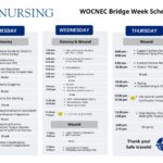 Updated Bridge Week Schedule for Emory University Wound Care Program