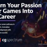 CG Spectrum Game Development School Advertisement. Discover online courses in game development, VFX, and animation to enhance your career in the game industry.