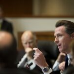 Gavin Newsom discussing education policy