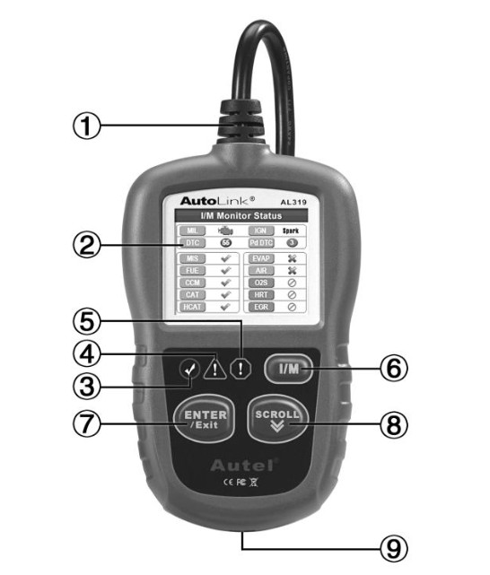 Autel AutoLink AL319 OBDII & CAN Code Reader