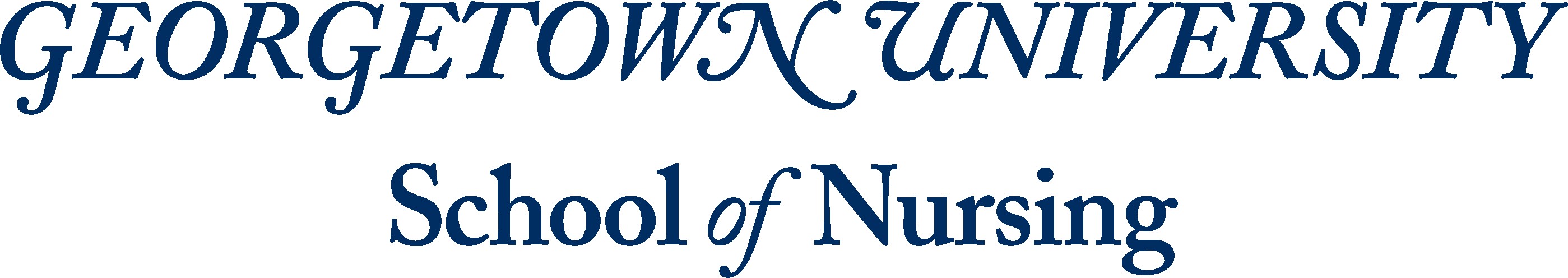 University logo for Georgetown, representing a reputable institution offering online acute care np programs.