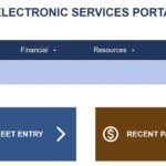 IHSS electronic timesheet portal showing Time Entry dropdown menu with Career Pathways option highlighted for submitting training hours