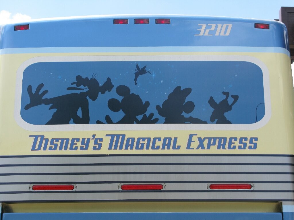 Disney's Magical Express bus at Orlando International Airport