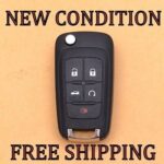 New GM Chevy flip key fob for 2015 car models, available on eBay for DIY programming.