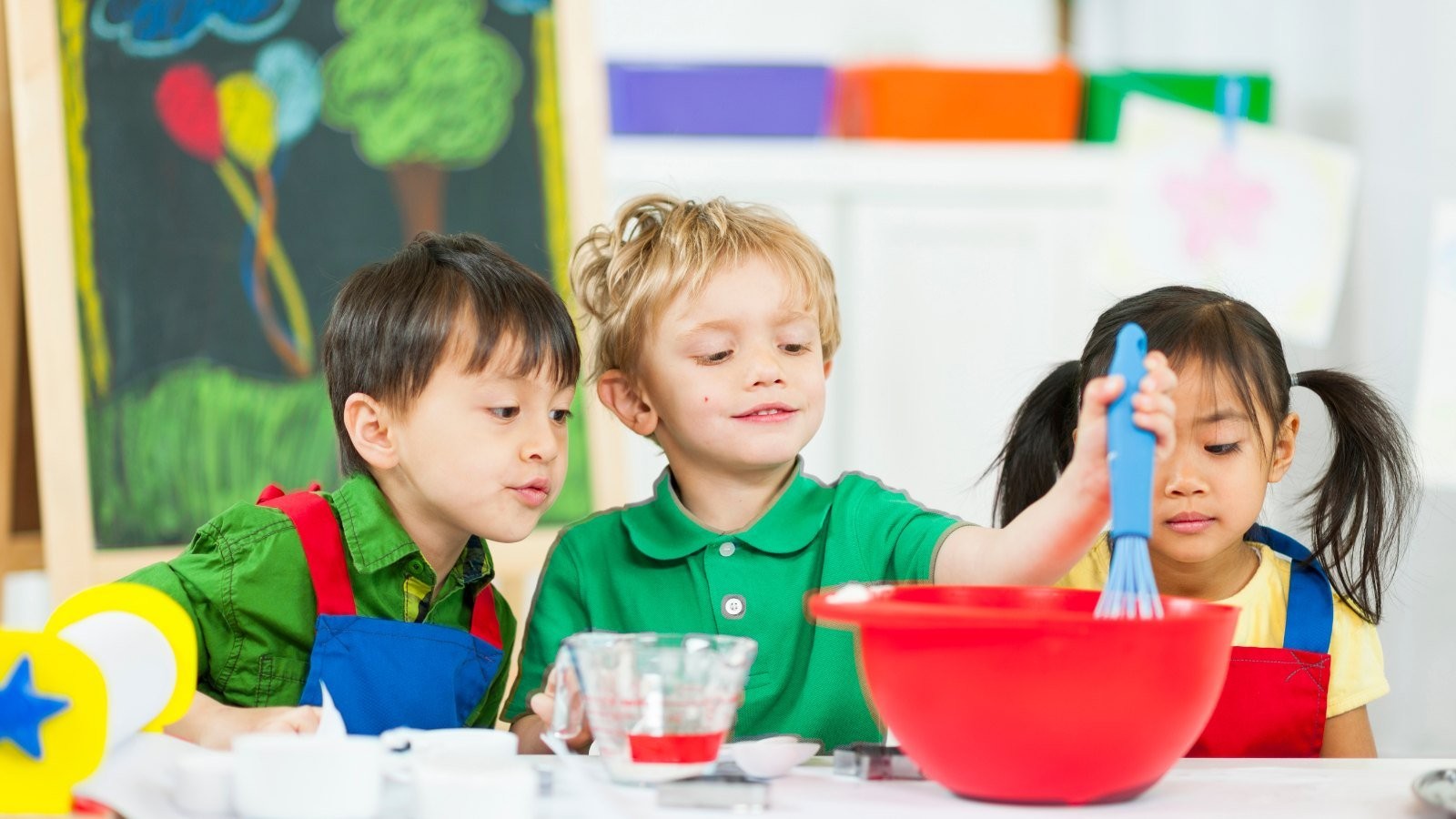 Children learning together and developing social skills